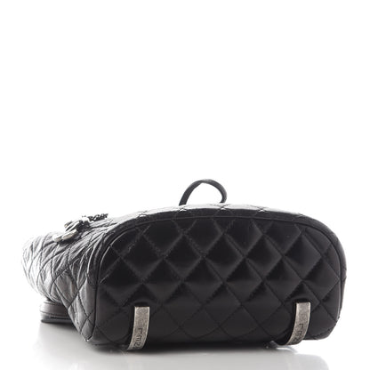 Chanel Glazed Calfskin Quilted Small Salzburg Mountain Backpack Black 4 of 9
