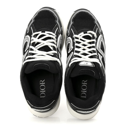 Christian Dior Technical Mesh Calfskin Mens B30 Sneakers 43 Black White 2 of 9