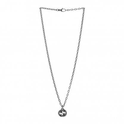 Gucci Sterling Silver Small Interlocking G Pendant Necklace 3 of 4