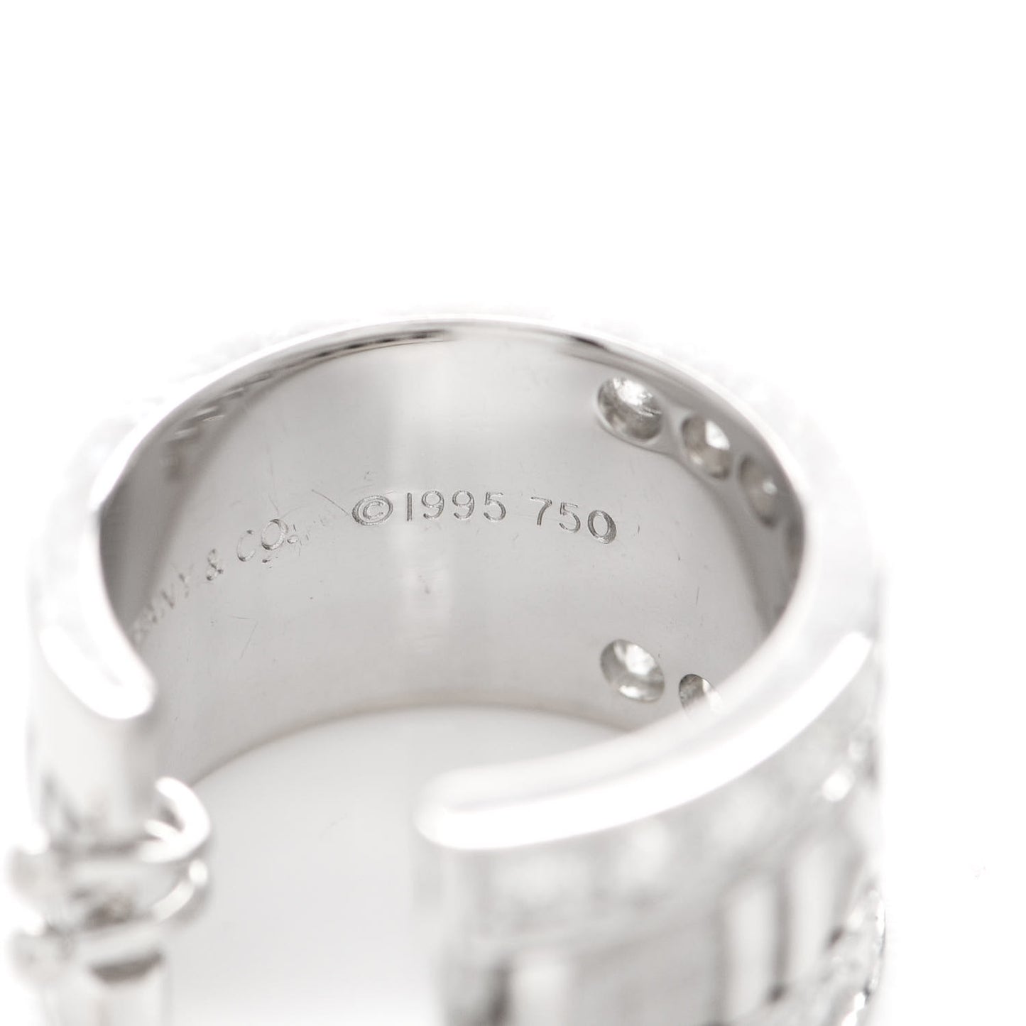 18K White Gold Diamond Atlas Hoop Earrings