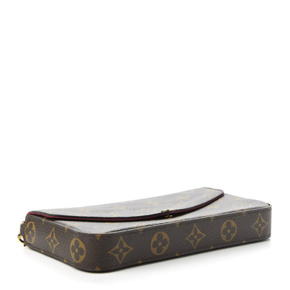 Louis Vuitton Monogram Pochette Felicie Chain Wallet Fuchsia 4 of 11