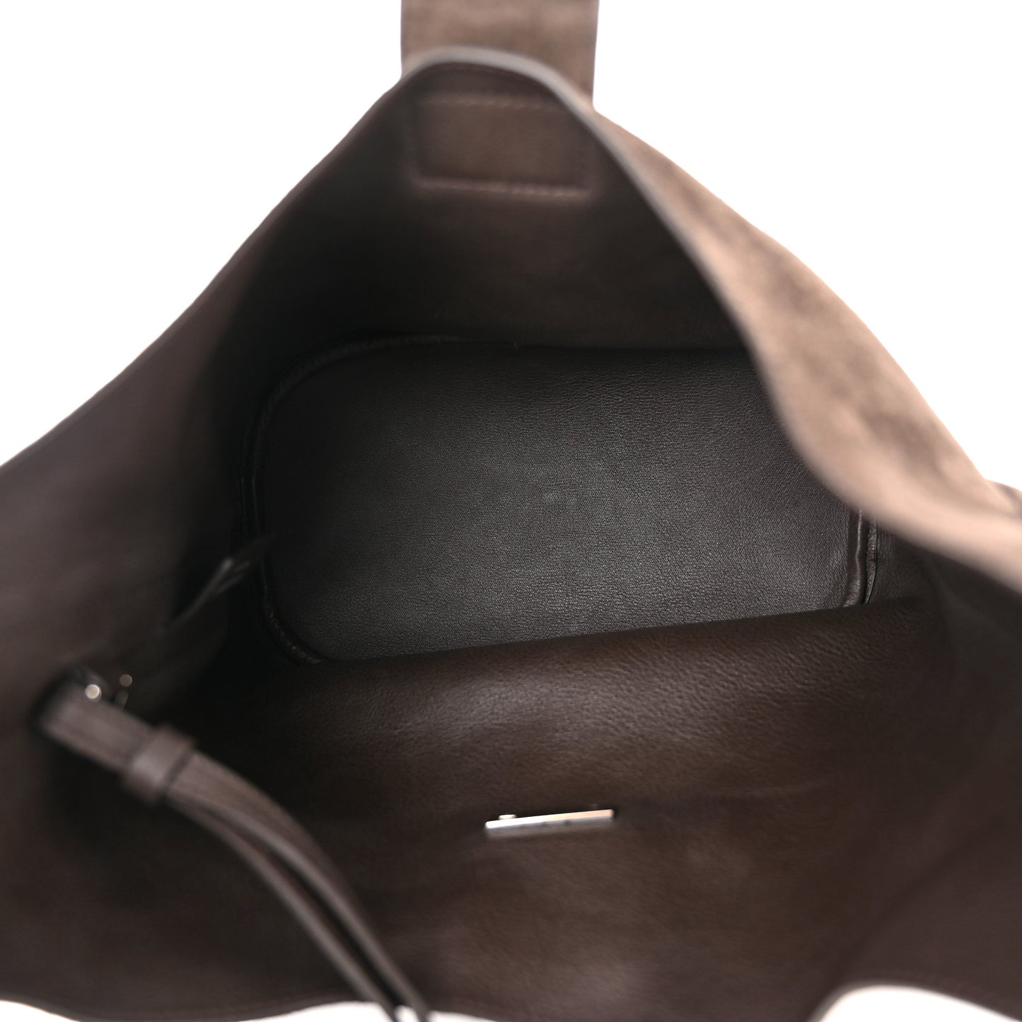 Calfskin Suede Medium Archivo Gancio Hobo Testa di Moro