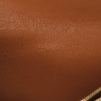 Celine Triomphe Canvas Lambskin Wallet On Strap Tan 7 of 14