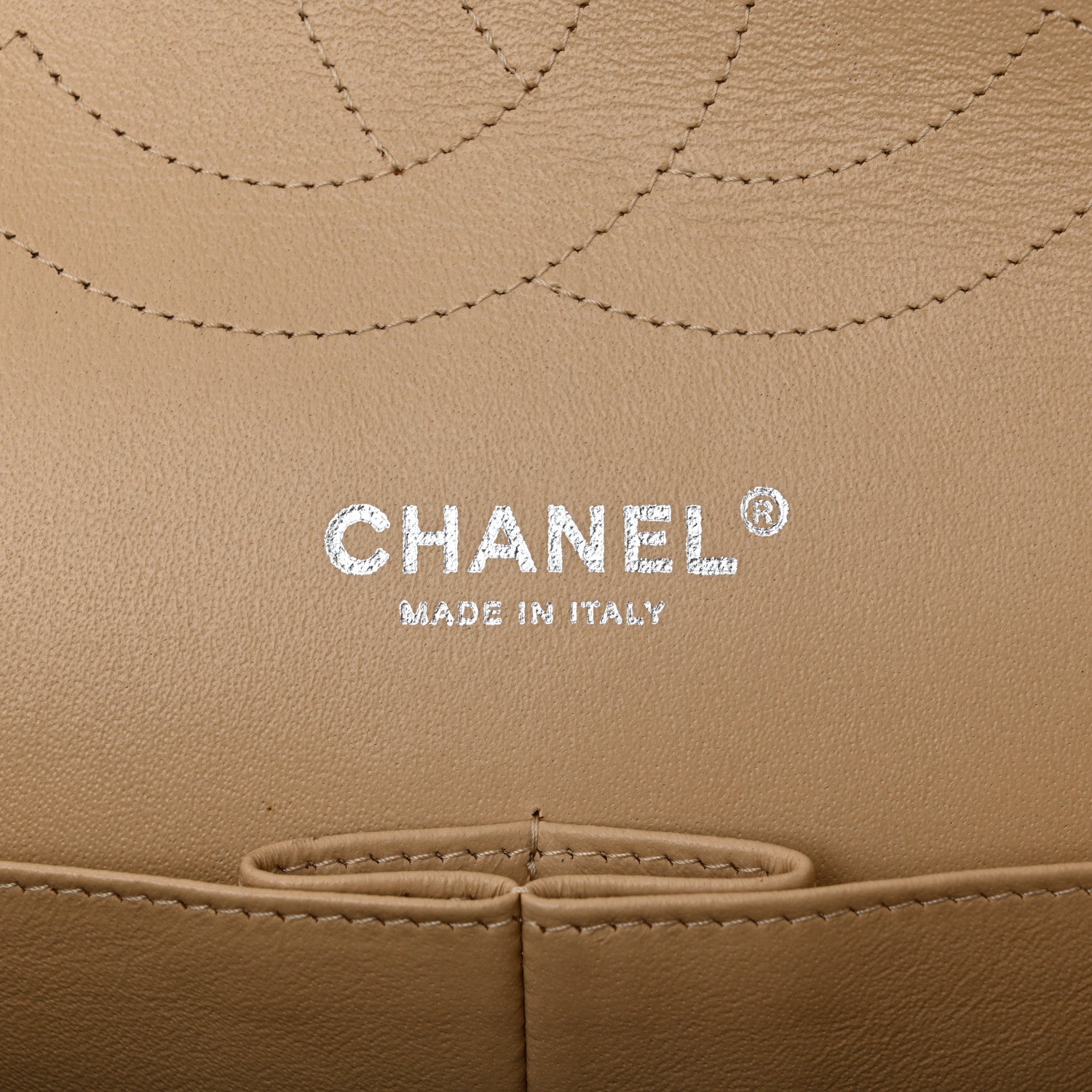 Chanel Lambskin Quilted Jumbo Double Flap Beige 6 of 10