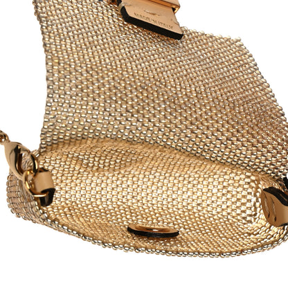Fendi Glass Vitello King Beaded Mini Pico Baguette Charm Semolino 5 of 8