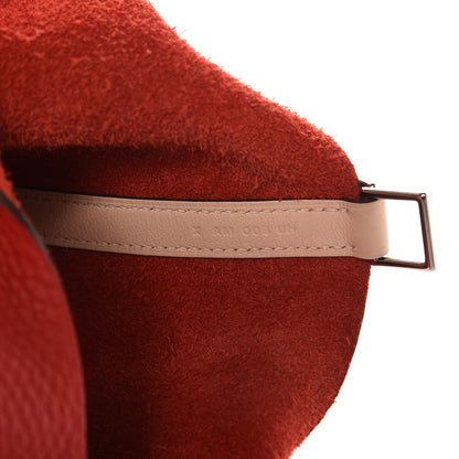 Hermes Taurillon Clemence Swift Picotin Lock 22 MM Rouge Tomate Rose Eglantine 7 of 10