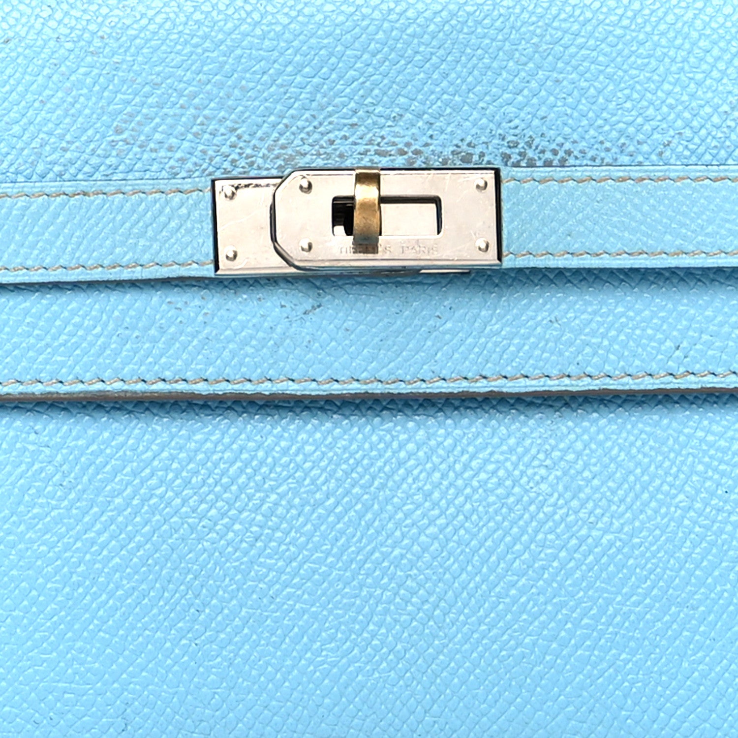 Hermes Epsom Kelly Longue Wallet Celeste 9 of 11