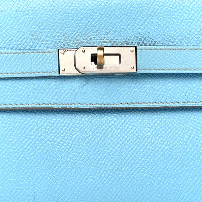 Hermes Epsom Kelly Longue Wallet Celeste 9 of 11