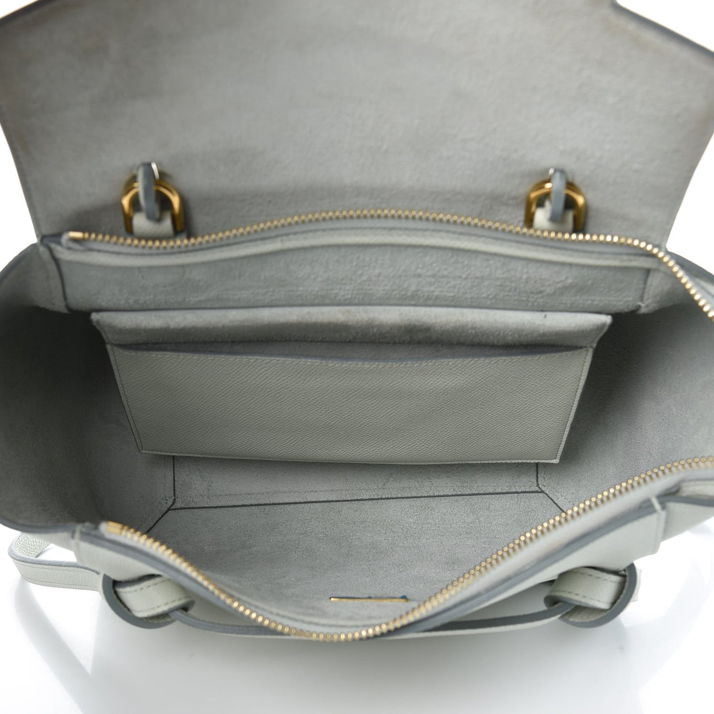 Grained Calfskin Micro Belt Bag Baby Blue
