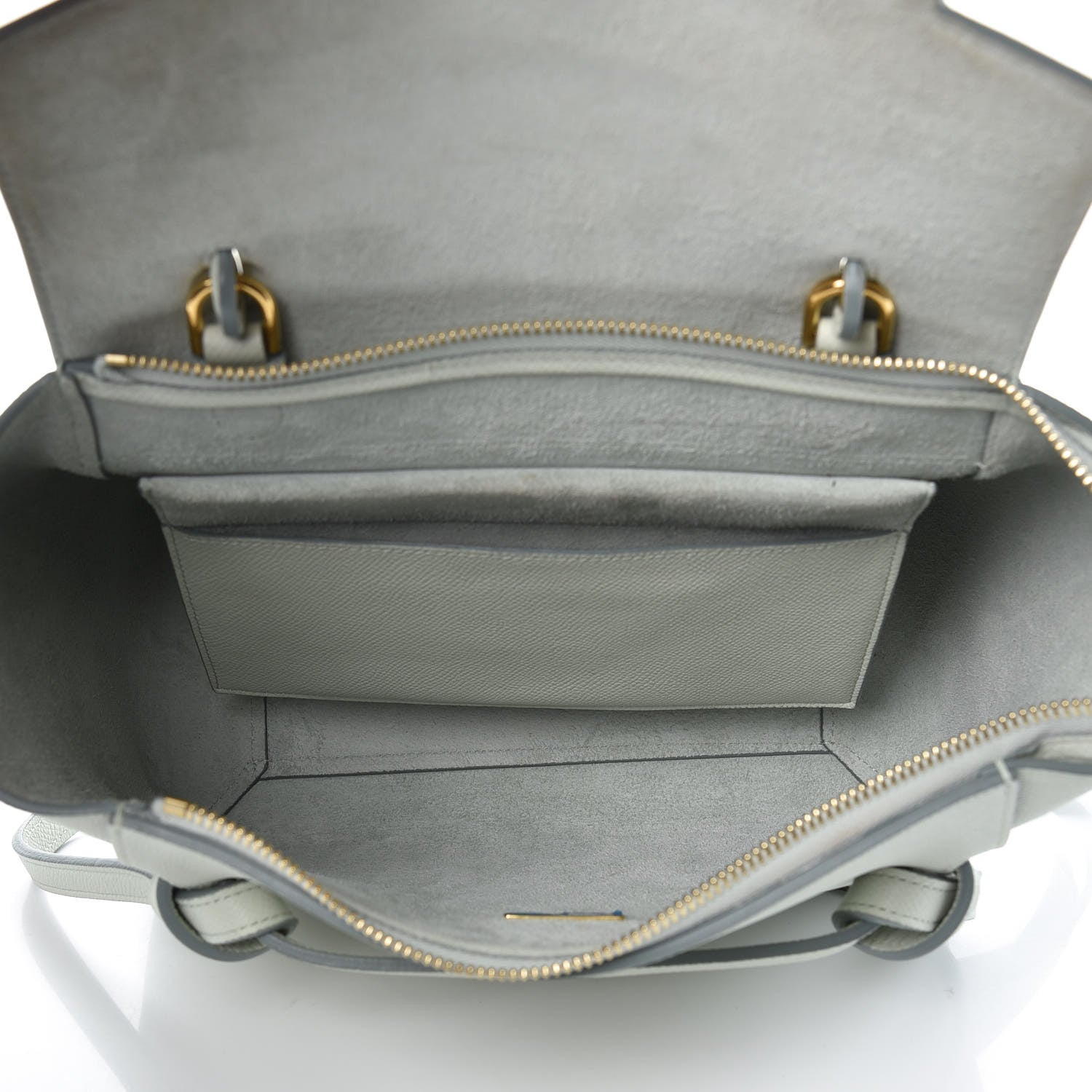 Celine Grained Calfskin Micro Belt Bag Baby Blue 5 of 9