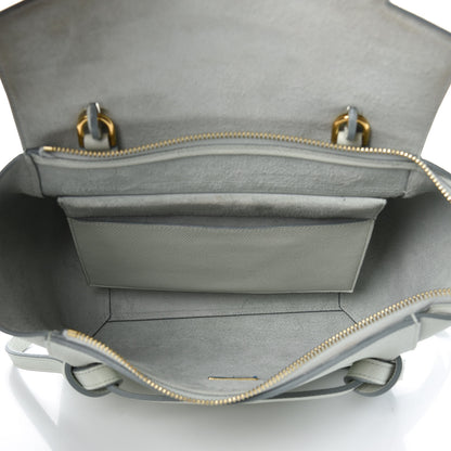 Celine Grained Calfskin Micro Belt Bag Baby Blue 5 of 9