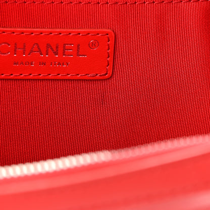 Chanel Lambskin Quilted Mini CC Box Camera Bag Red 14 of 14
