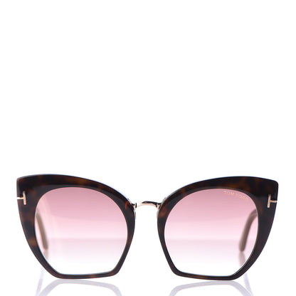 Tom Ford Samantha Cat Eye Sunglasses TF553 Havana 2 of 7