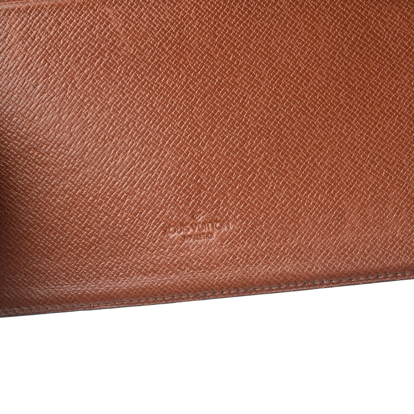 Monogram Simple Checkbook Holder Wallet Cover