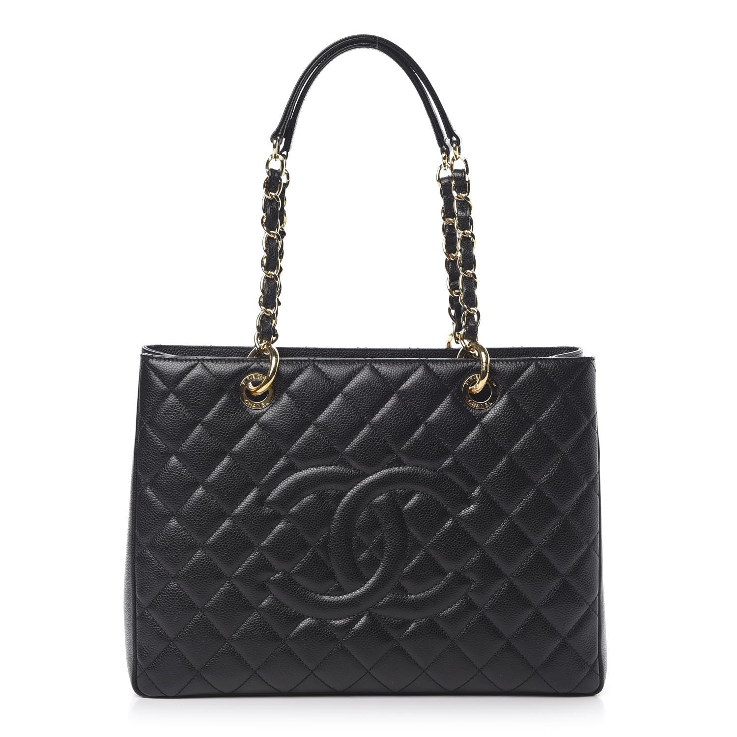 Chanel Caviar Quilted Grand Shopping Tote GST Black 1 of 10