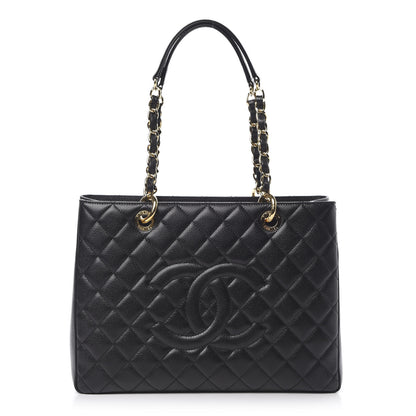 Chanel Caviar Quilted Grand Shopping Tote GST Black 1 of 10
