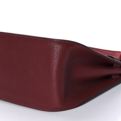 Hermes Taurillon Clemence Bi-Color Jypsiere 28 Rouge H Rouge Casaque 7 of 10