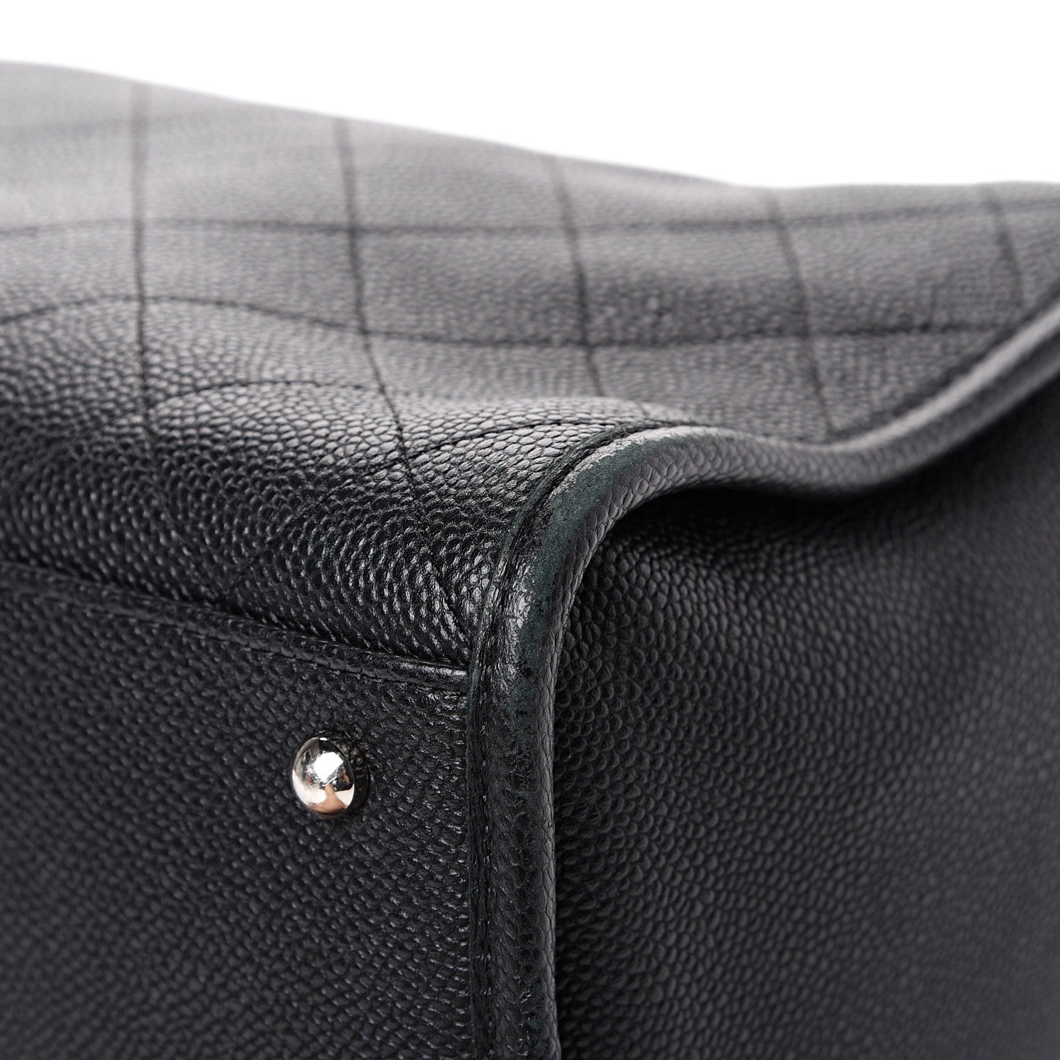 Chanel Caviar Stitched Shopping Tote Black 11 of 14