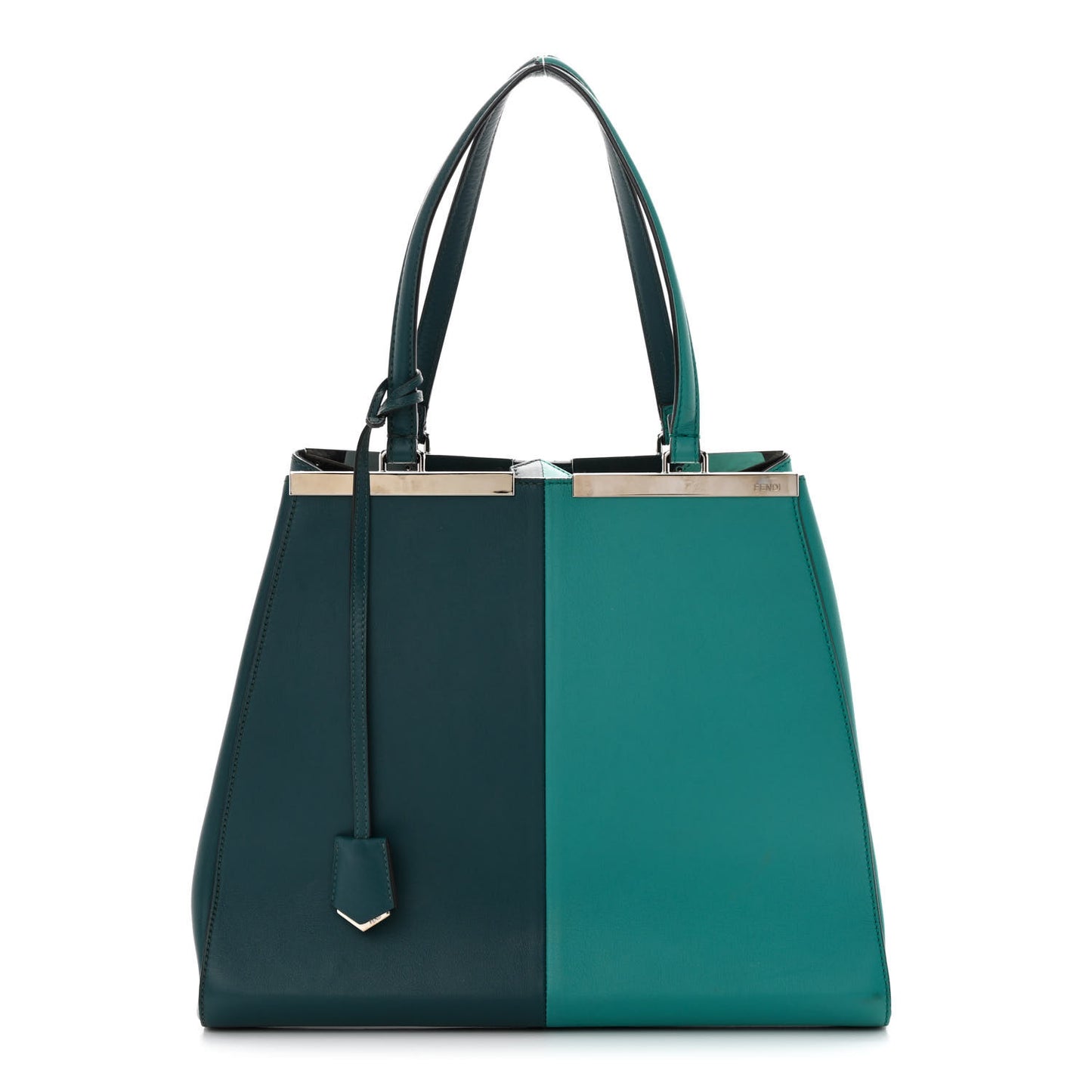 Vitello Bi-Color Large 3Jours Tote Oceano Lago