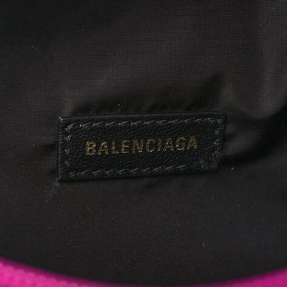 Balenciaga Sport Nylon Logo Embroidered Small Wheel Beltpack Fuchsia Black 6 of 6