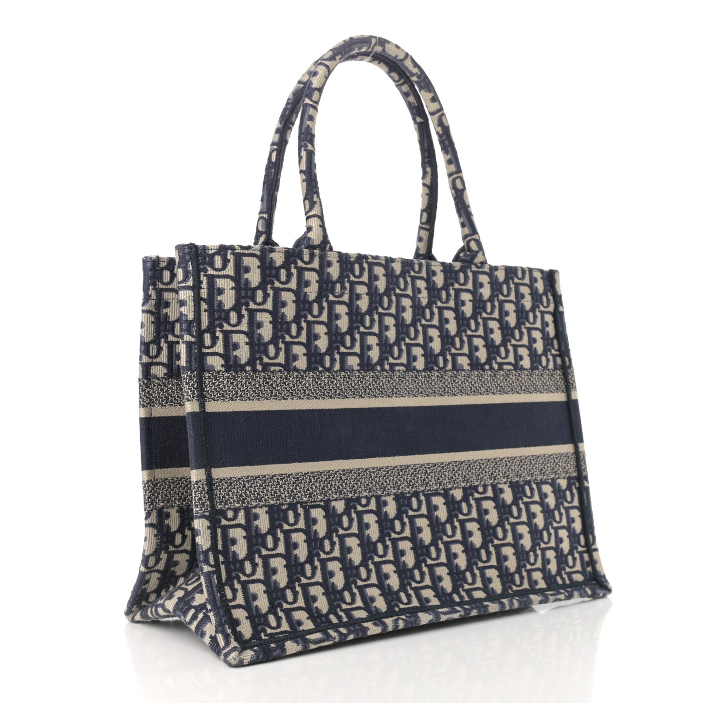 Oblique Medium Book Tote Blue Multicolor