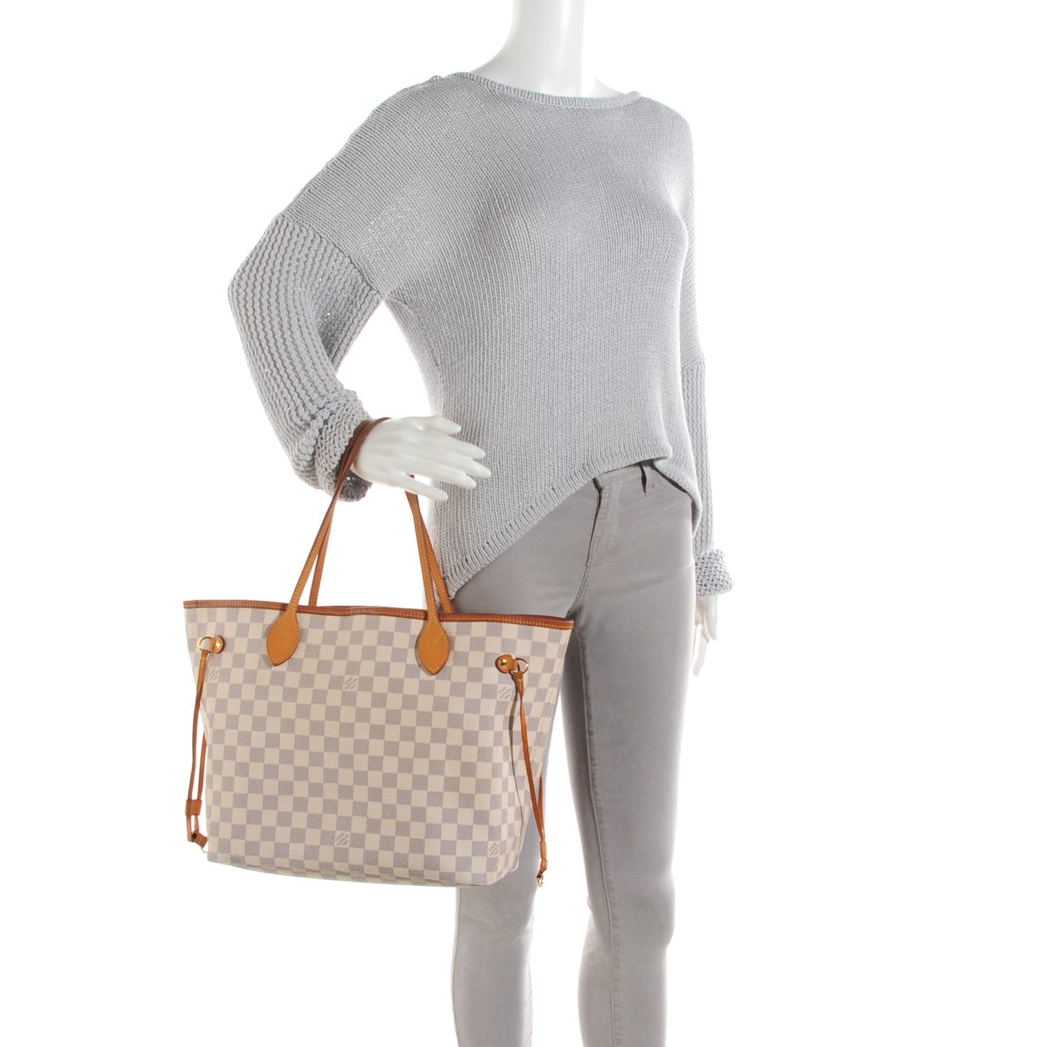 Louis Vuitton Damier Azur Neverfull MM 2 of 8