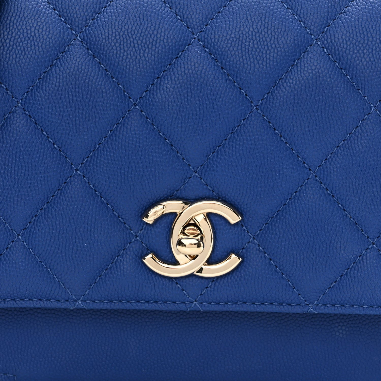 Chanel Caviar Quilted Medium Business Affinity Flap Dark Blue 8 of 10
