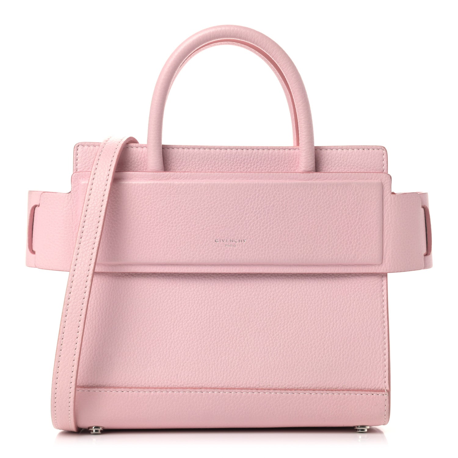 Givenchy Grained Calfskin Mini Horizon Satchel Bright Pink 1 of 11