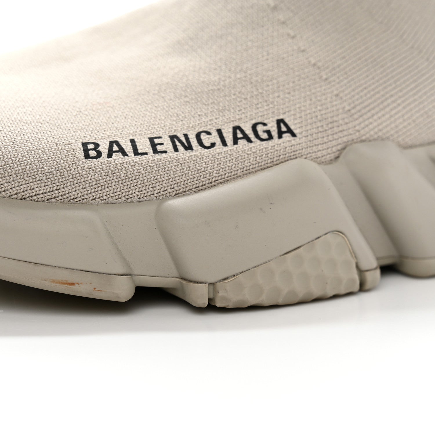 Balenciaga Technical 3D Recycled Knit Clear Sole Womens Speed Sneakers 36 Light Brown 12 of 13