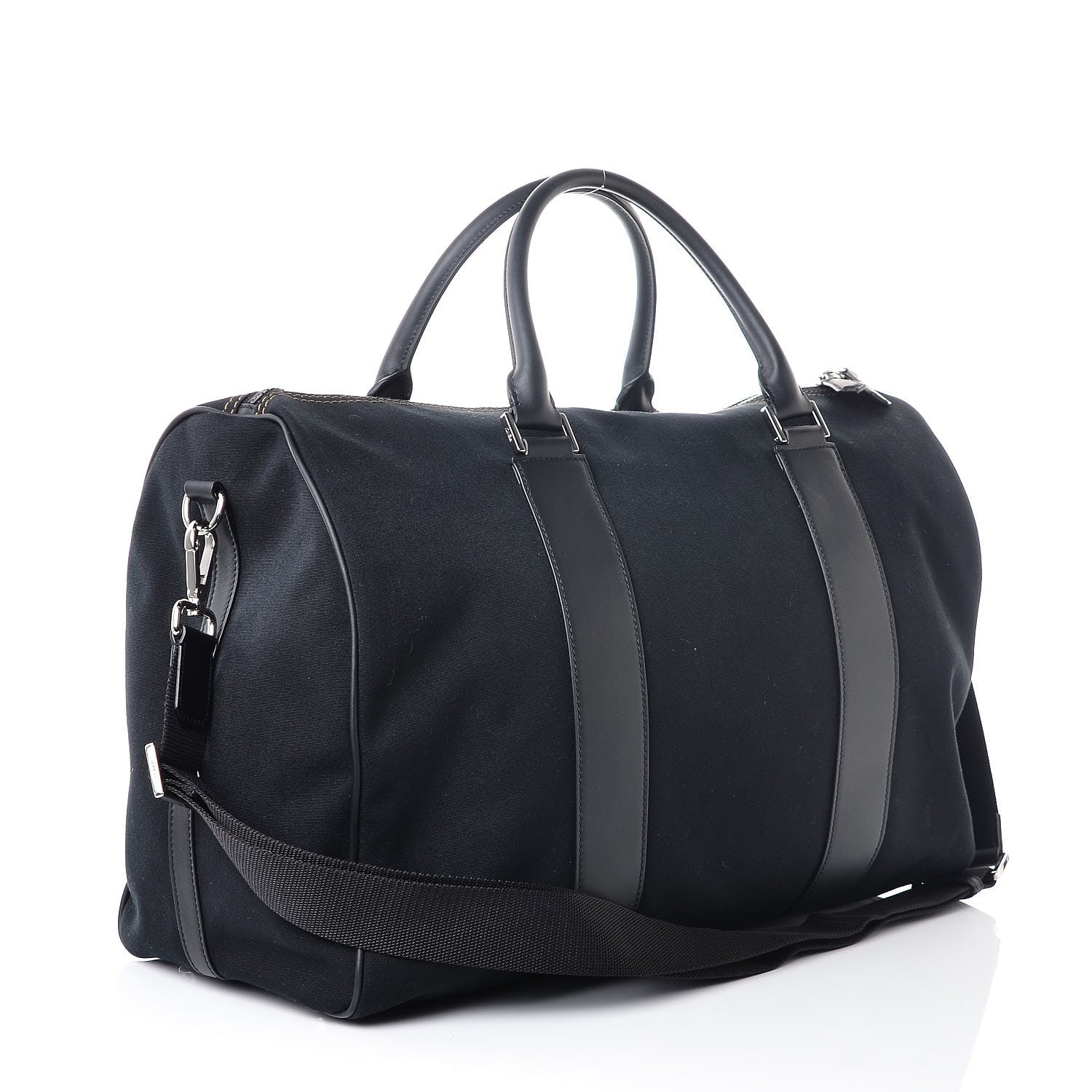 Fendi Canvas Mens Weekender Holdall Bag Black 3 of 7