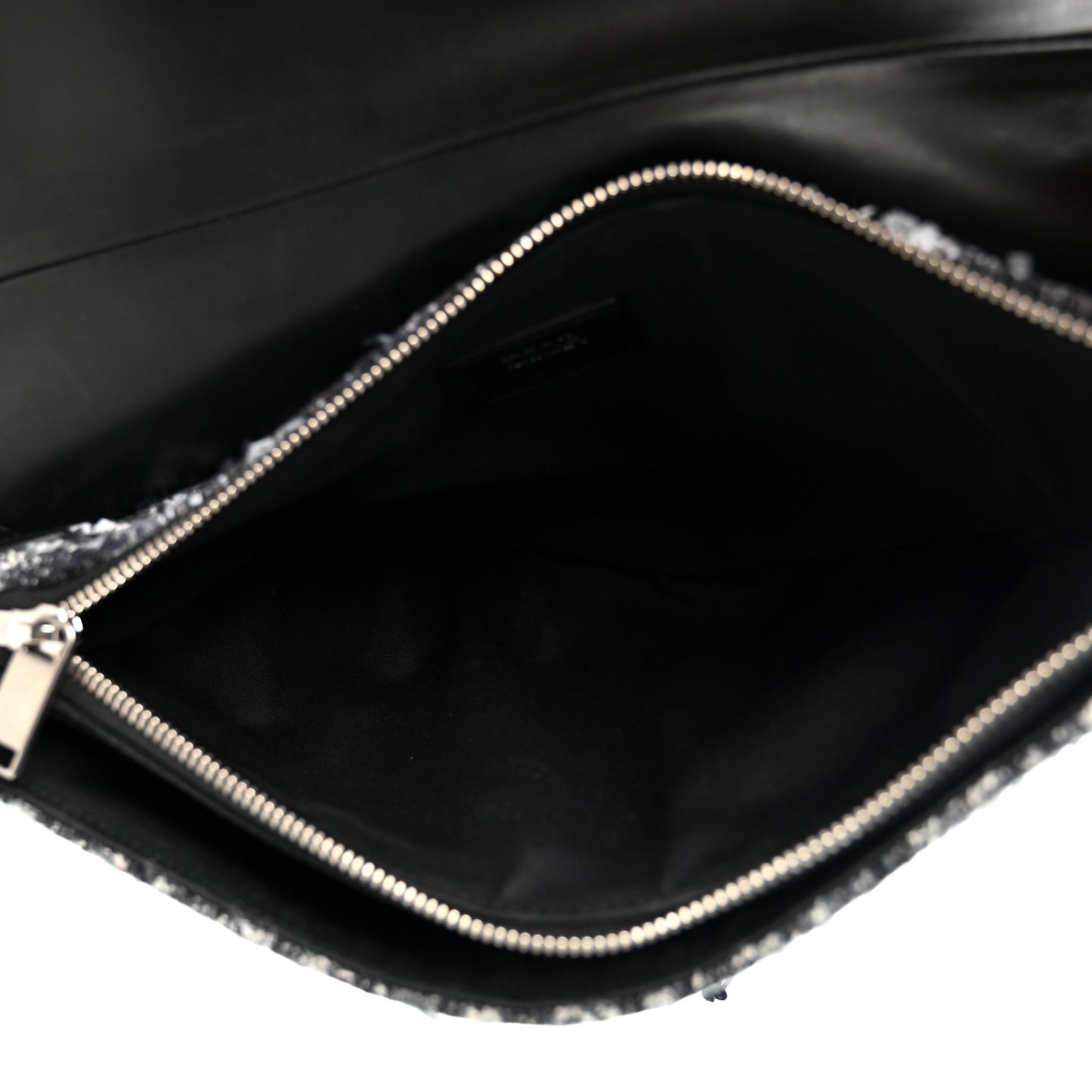 Tweed Saddle Bag Dark Blue