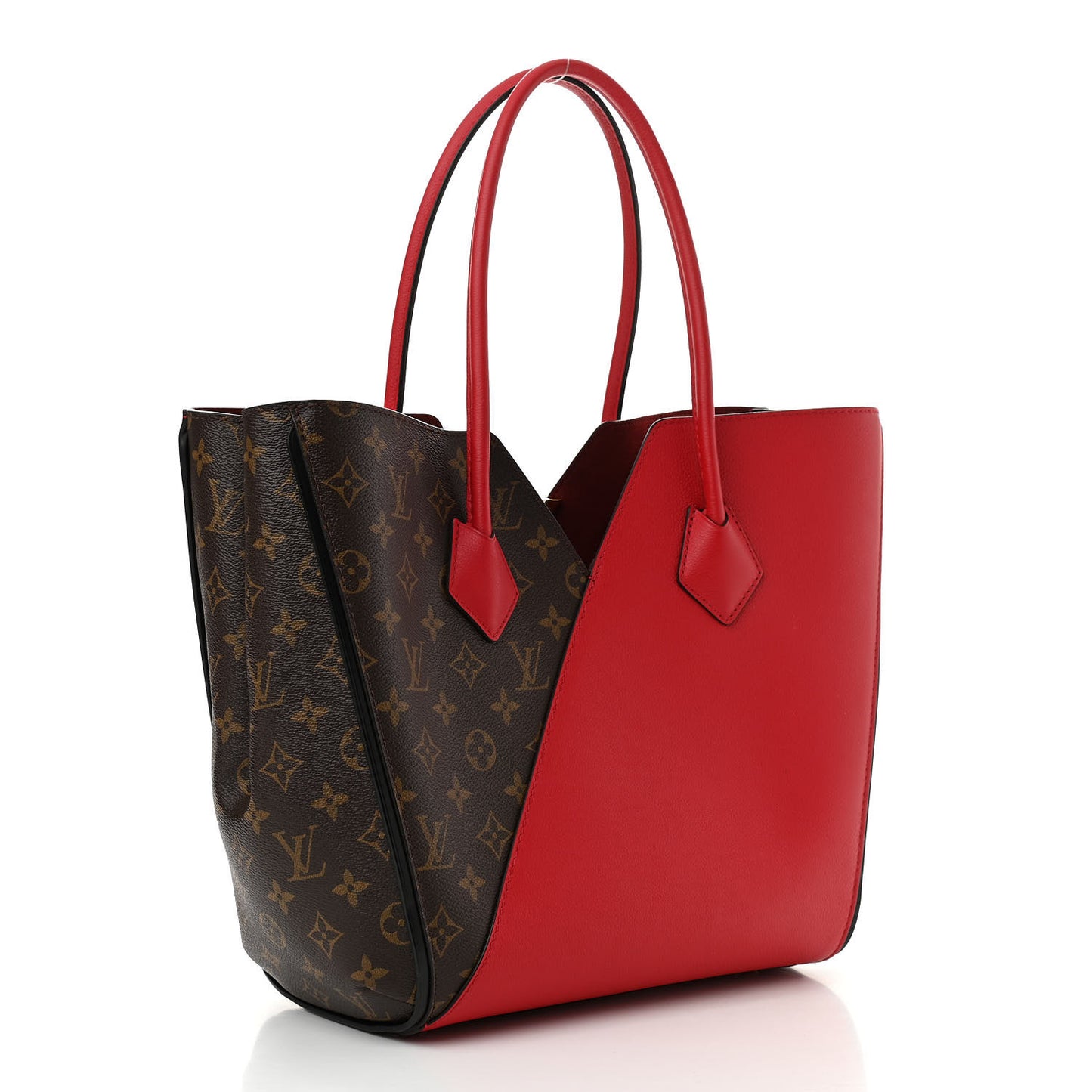 Calfskin Monogram Kimono Tote Cherry