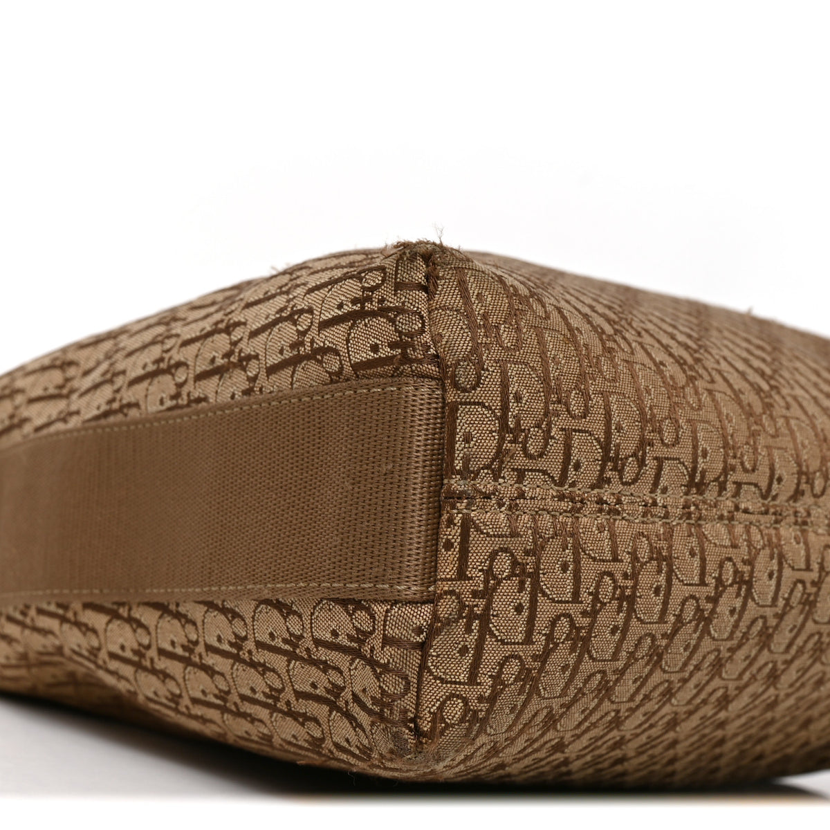 Canvas Diorissimo Large Messenger Bag Brown Beige