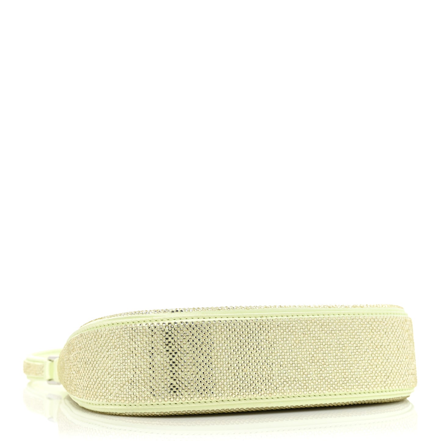 Mesh Crystal Rhinestone Small Legacy Hobo Lemon Drop