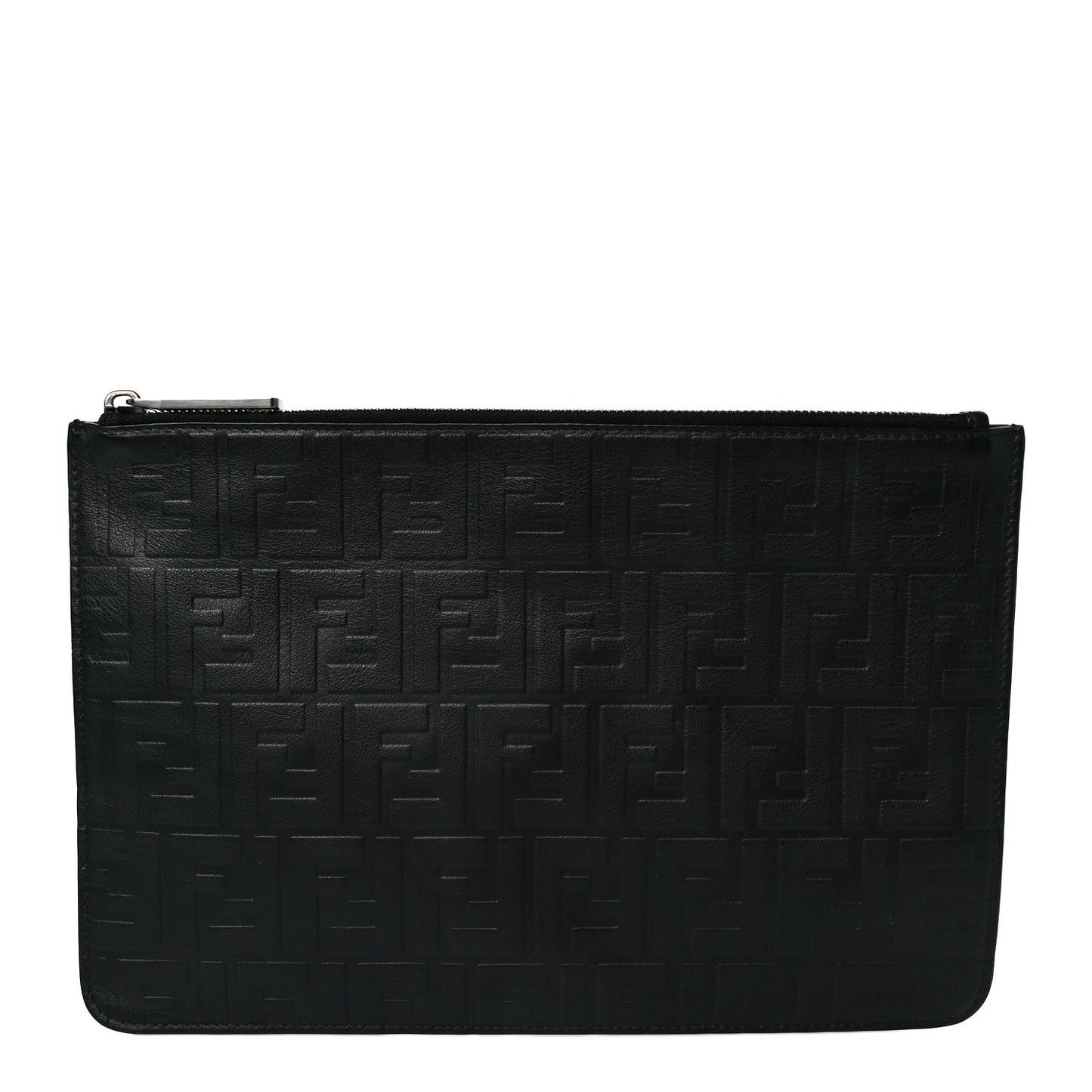 Vitello Grace FF 1974 Embossed Pouch Black