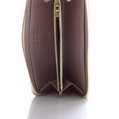 Louis Vuitton Damier Azur Clemence Wallet Rose Ballerine 5 of 8