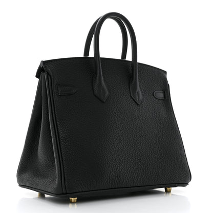 Hermes Togo Birkin 25 Black 2 of 11