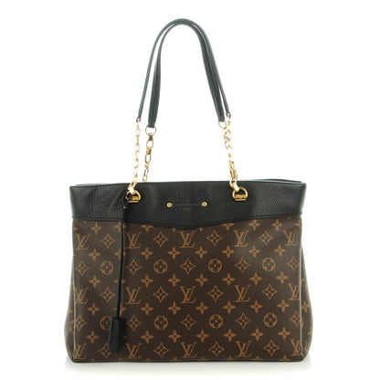Louis Vuitton Monogram Pallas Shopper Black 1 of 7