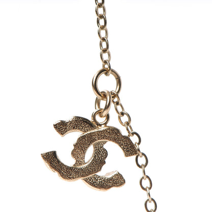 Chanel Crystal Pearl CC Lariat Necklace Gold 6 of 7