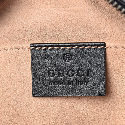 Gucci Calfskin Matelasse Small GG Marmont Chain Shoulder Bag Black 6 of 12