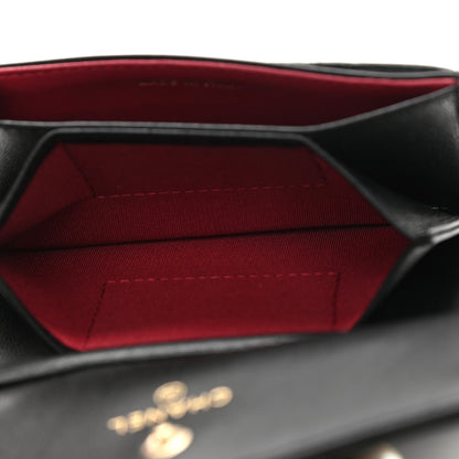 Chanel Lambskin Quilted Pearl Crown Clutch With Chain Black 5 of 12