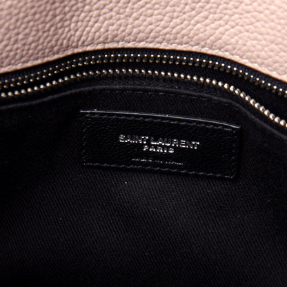 Saint Laurent Grained Calfskin Baby Sac De Jour Souple Marble Pink 7 of 12