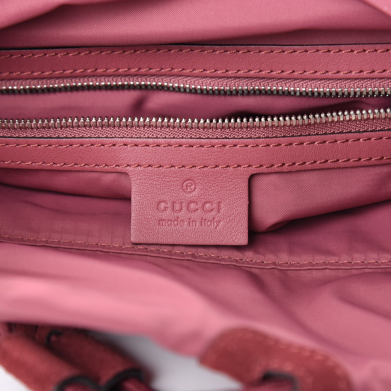 Gucci GG Supreme Monogram Blooms Medium Single Buckle Backpack Beige Multicolor Dry Rose 5 of 11