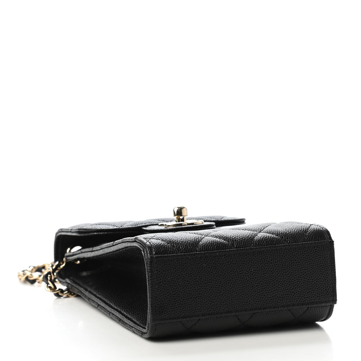 Chanel Caviar Quilted Classic Phone Holder Black 3 of 4