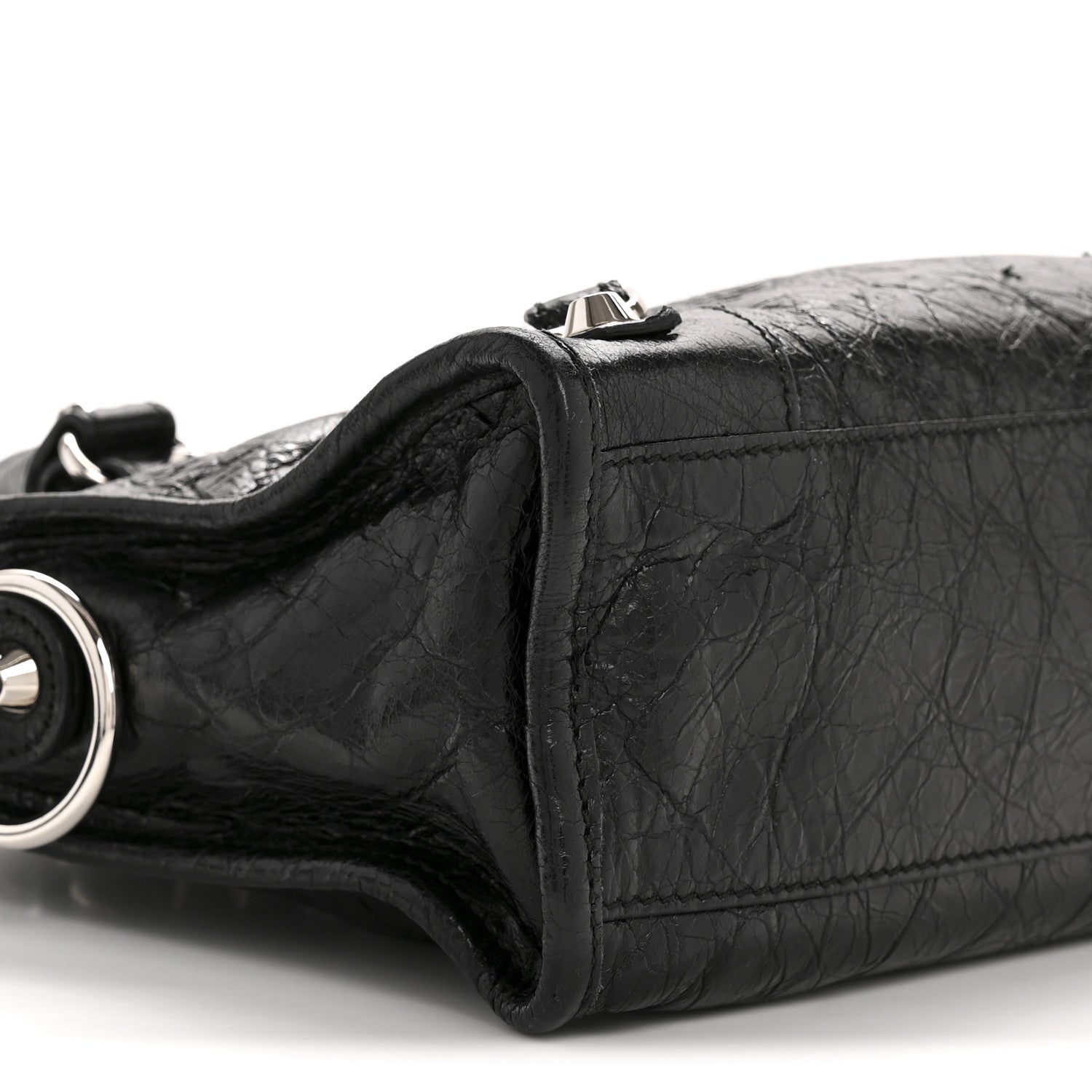 Balenciaga Agneau Classic Silver Hardware Mini City Black 10 of 14