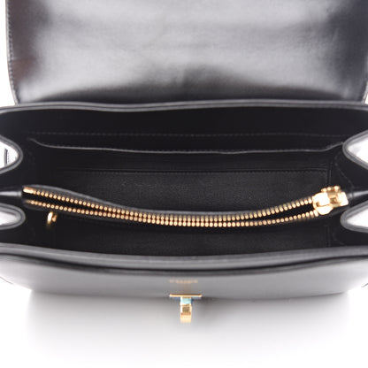 Celine Satinated Calfskin Small 16 Top Handle Bag Black 4 of 9