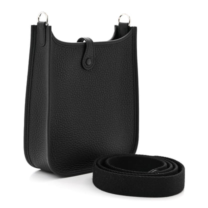 Hermes Taurillon Clemence Evelyne TPM Black 3 of 11