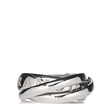 Cartier 18K White Gold 98 Xmas Limited Trinity Ring 52 6 3 of 6