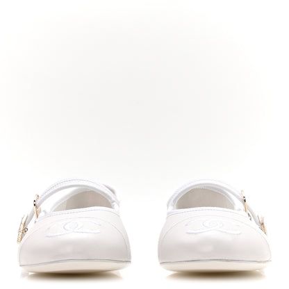 Chanel Lambskin Mary Jane Flats 40.5 White 3 of 9