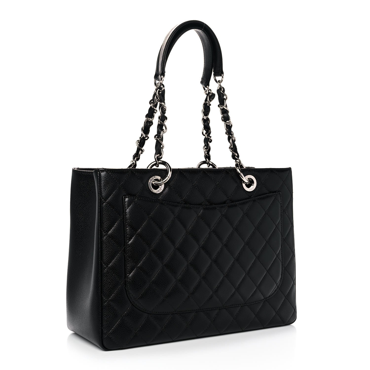 Chanel Caviar Quilted Grand Shopping Tote GST Black 3 of 11